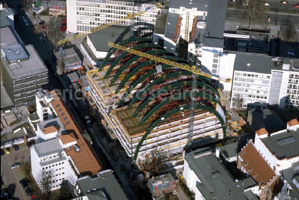 Aerial image Berlin - Charlottenburg - Bau des Ludwig-Erhardt-Hauses in Berlin - Charlottenburg