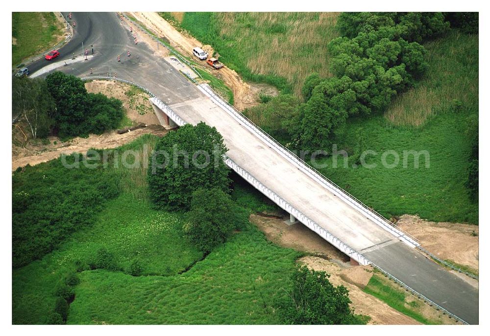 Belzig / BRB from above - Bau der Ortsumfahrung Belzig durch die Schälerbau Berlin GmbH