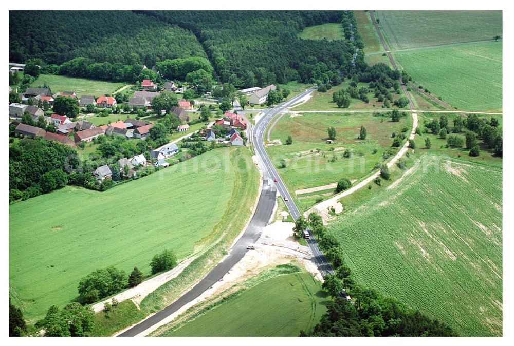 Belzig / BRB from above - Bau der Ortsumfahrung Belzig durch die Schälerbau Berlin GmbH