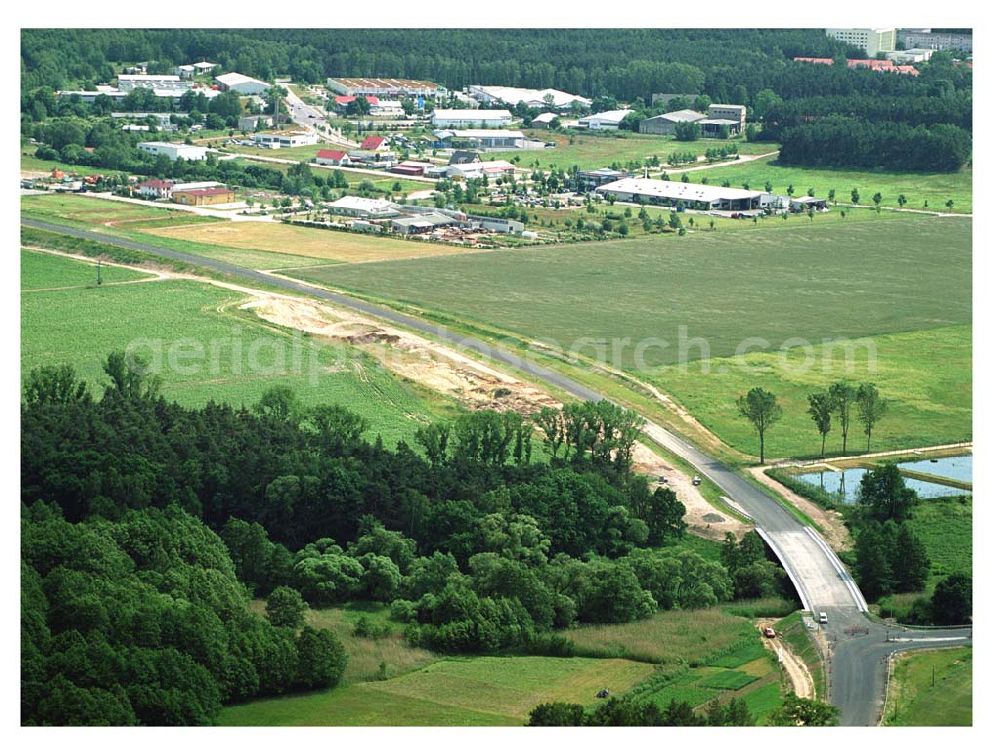 Belzig / BRB from above - Bau der Ortsumfahrung Belzig durch die Schälerbau Berlin GmbH