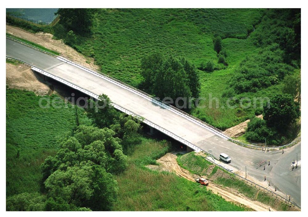 Aerial image Belzig / BRB - Bau der Ortsumfahrung Belzig durch die Schälerbau Berlin GmbH