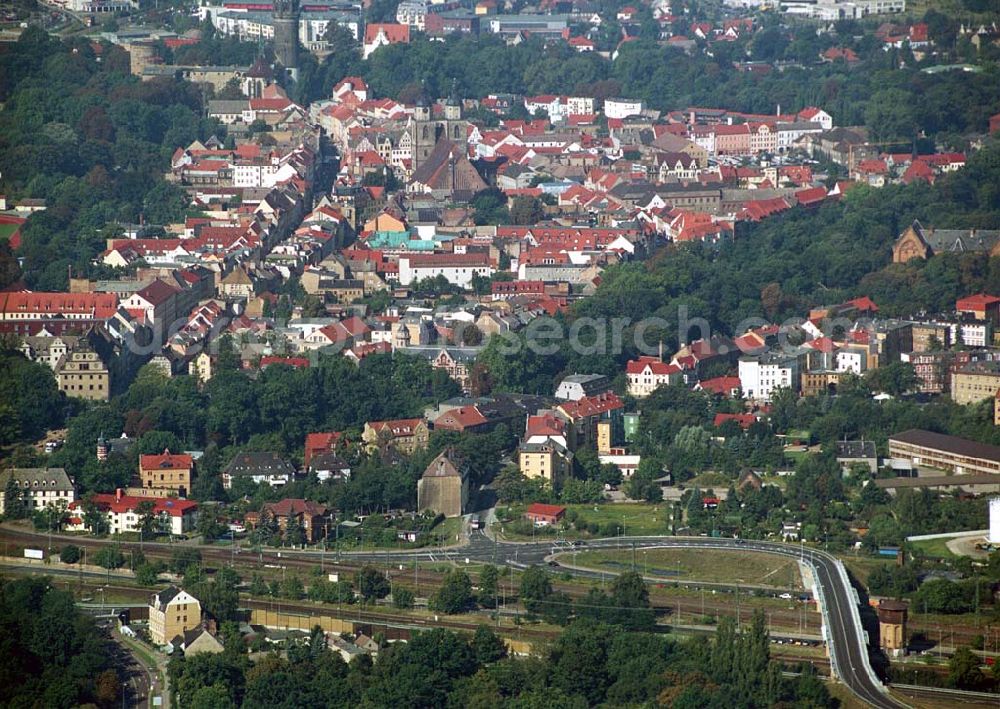 Wittenberg (Sachsen-Anhalt) from the bird's eye view: Bau der Ortsumgehungsstraße B2 / B 187 südöstlich in Wittenberg an der Elbe. Projektsteuerung: Schüßler-Plan Ingenieurgesellschaft für Bau- und Verkehrswegeplanung mbH.