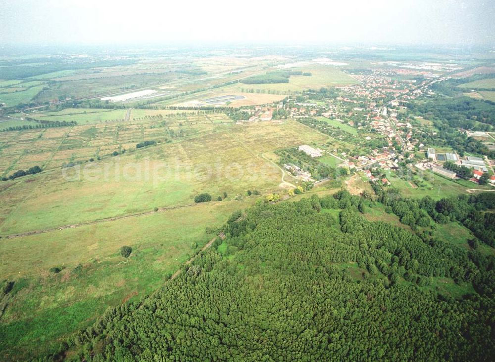 Aerial image Großbeeren / BRB - Bau- und Planungsgelände der MÜBAU an der Genshagener Straße in Großbeeren / Brandenburg.