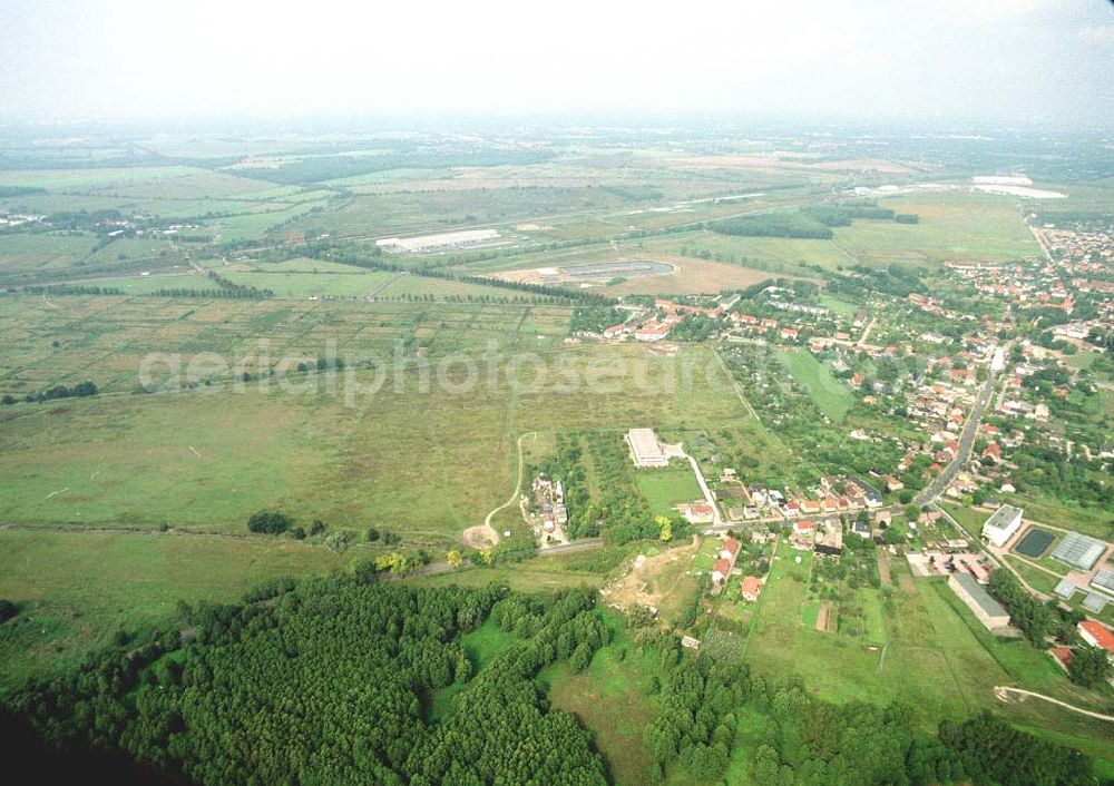 Großbeeren / BRB from above - Bau- und Planungsgelände der MÜBAU an der Genshagener Straße in Großbeeren / Brandenburg.