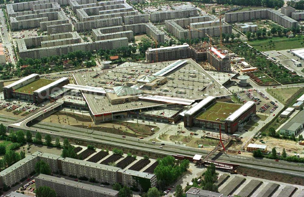 Aerial photograph Potsdam - Drewitz, Brandenburg - Bau des Stern-Centers in Potsdam - Drewitz