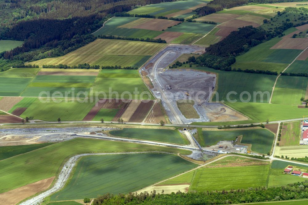 Dormettingen from the bird's eye view: Industrial and commercial area Steinfabrik Dormettingen GmbH and andere in Dormettingen in the state Baden-Wuerttemberg, Germany