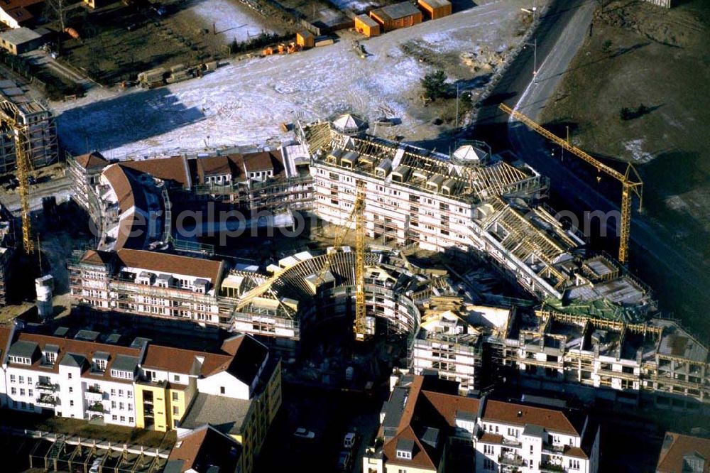 Potsdam - Drewitz / Kirchsteigfeld from above - Bau des Wohngebiets Kirchsteigfeld.