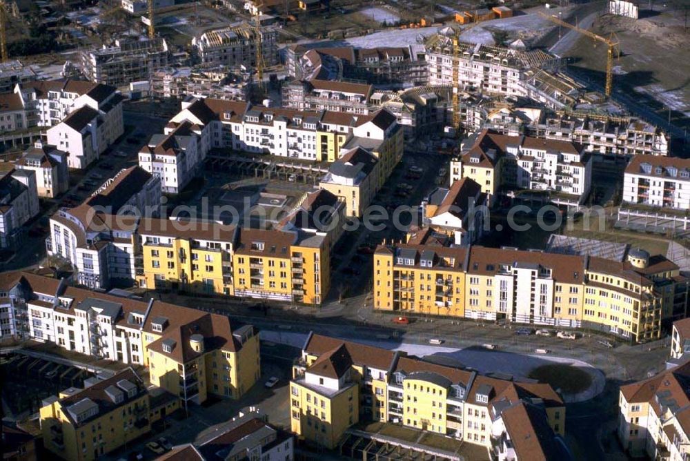 Aerial photograph Potsdam - Drewitz / Kirchsteigfeld - Bau des Wohngebiets Kirchsteigfeld.