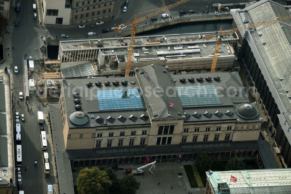 Berlin from the bird's eye view: Museum Island with the Bode Museum, the Pergamon Museum, the Old National Gallery, the Colonnades and the New Museum. The complex is a World Heritage site by UNESCO