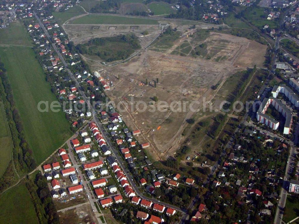 Ahrensfelde / Brandenburg from the bird's eye view: 05.10.2005 Baufeld der HOWOGE an der Ahrensfelder Chaussee in Ahrensfelde