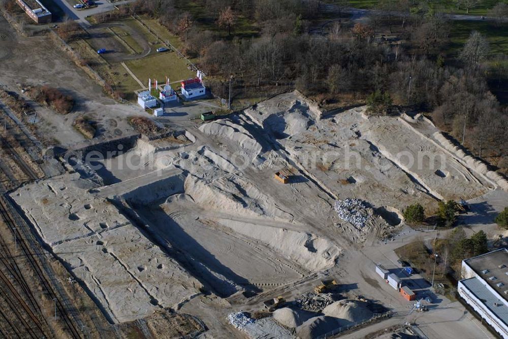 Aerial image München - . Baufläche für das neue Stadtquartier „Am Hirschgarten“ bietet alle Voraussetzungen für eine zeitgemäße und wirtschaftlich interessante Stadtentwicklung. Hier wird die CONCEPT BAU mit dabei sein und ab Herbst 2006 (Baubeginn) die Vision von der „grünen Oase mitten in der Stadt“ umsetzen. .... 