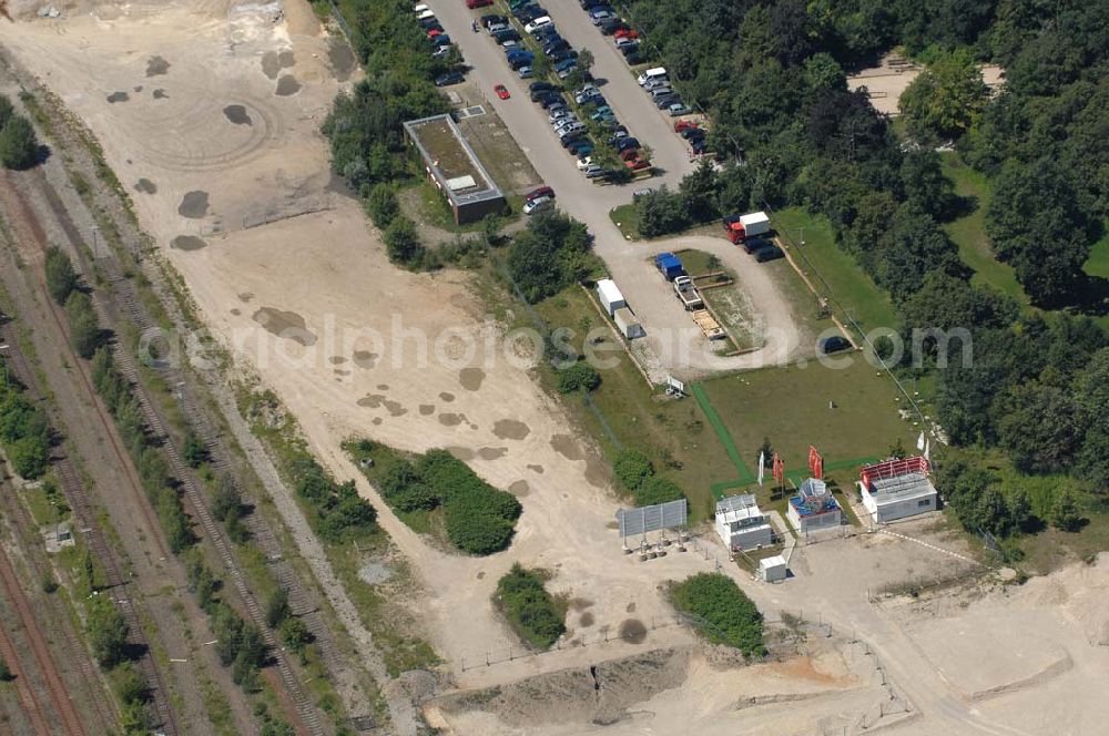 Aerial image München Nymphenburg - 15.07.2007 München Nymphenburg. Baufläche für das neue Stadtquartier „Am Hirschgarten“ bietet alle Voraussetzungen für eine zeitgemäße und wirtschaftlich interessante Stadtentwicklung. Hier wird die CONCEPT BAU mit dabei sein und ab Herbst 2006 (Baubeginn) die Vision von der „grünen Oase mitten in der Stadt“ umsetzen. .... 