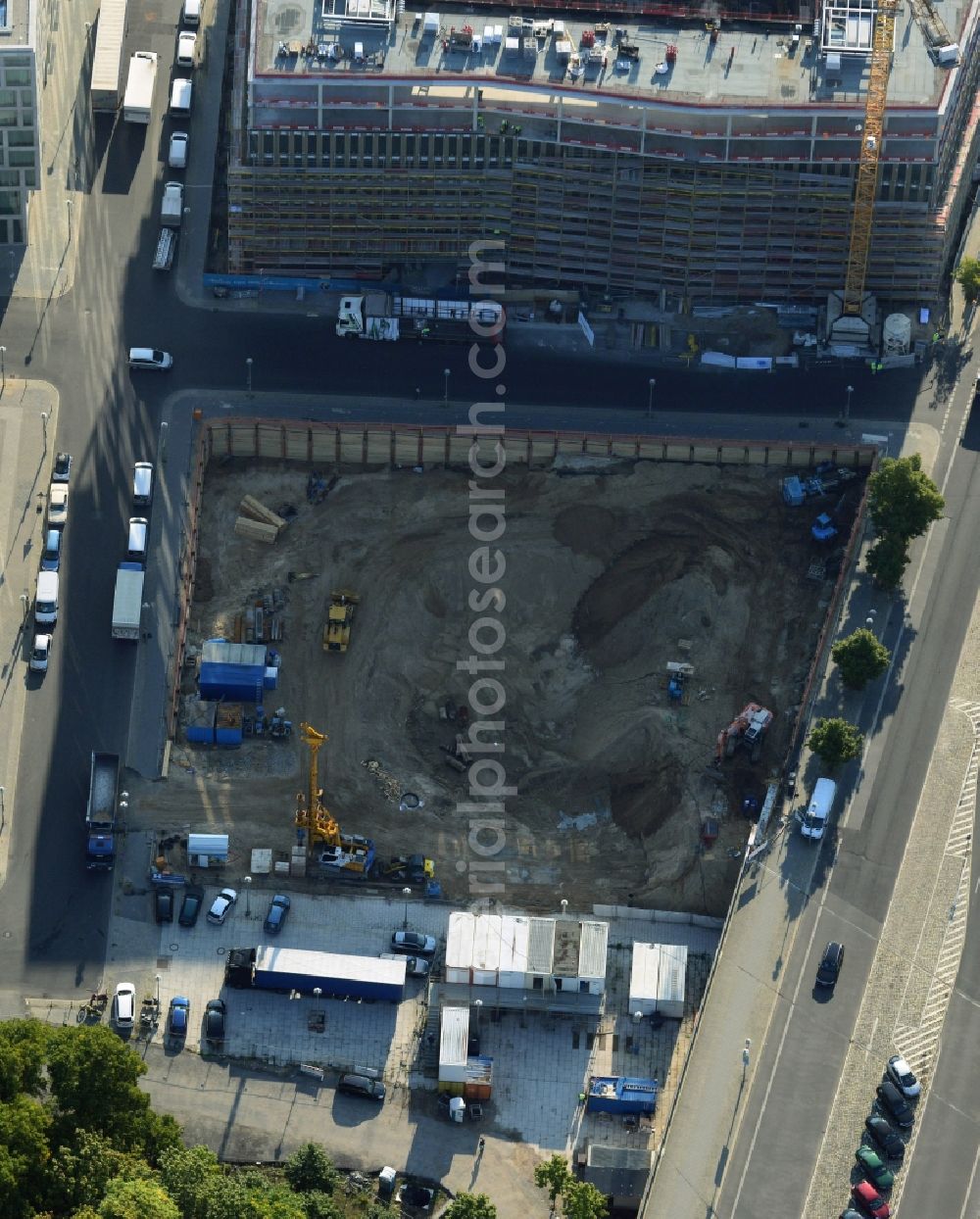 Berlin OT Moabit from above - View of a building area of the project Europacity in the district of Moabit in Berlin