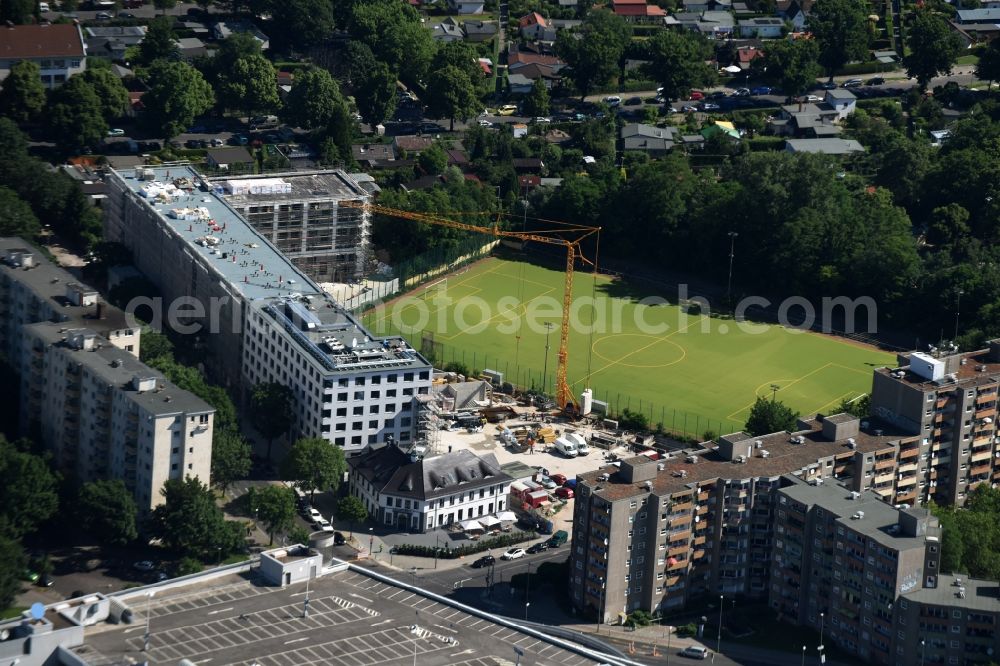 Berlin from above - View of the construction area for a student residence in Berlin Wedding