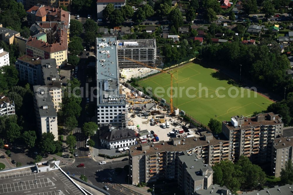 Aerial photograph Berlin - View of the construction area for a student residence in Berlin Wedding