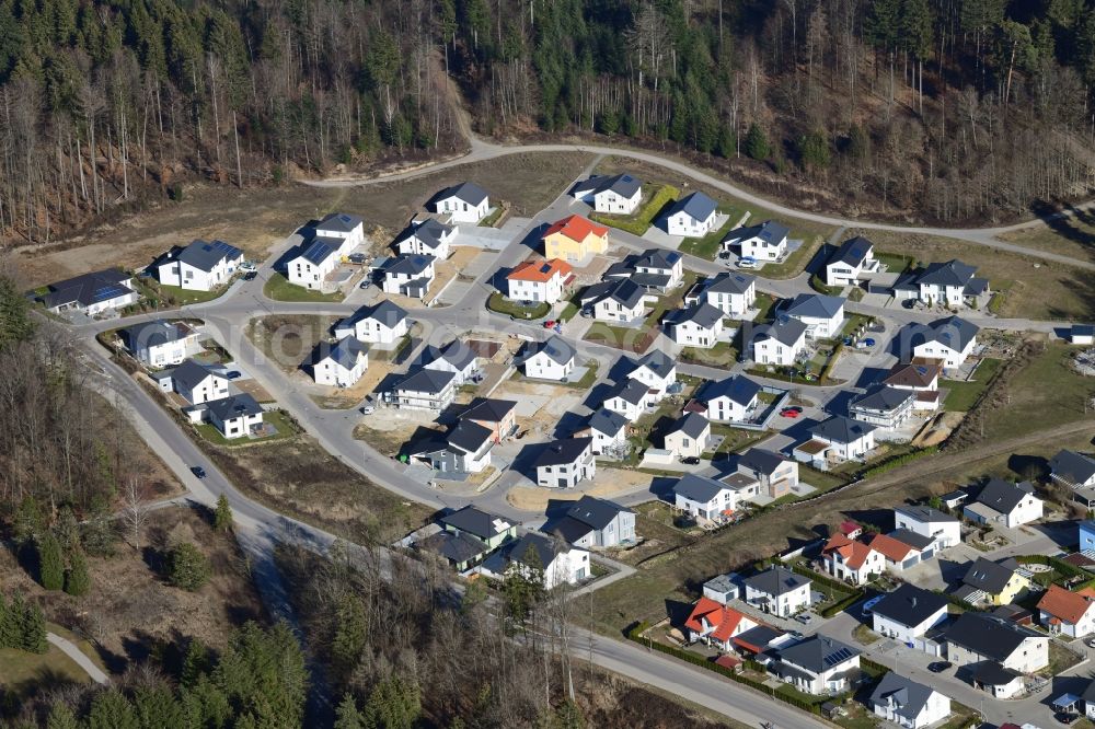 Aerial photograph Waldshut-Tiengen - District Bergstadt 3 on top of the Aarberg in Waldshut-Tiengen in the state Baden-Wurttemberg, Germany