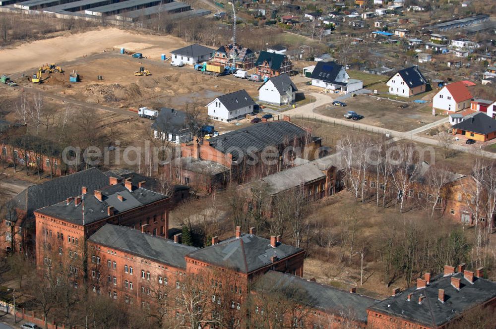 Frankfurt / Oder from above - Building area in the district Nuhnenvortsadt in Frankfurt / Oder