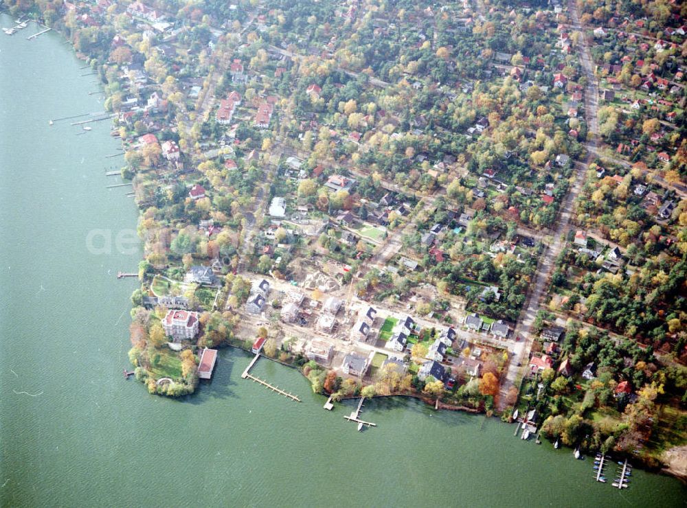 Aerial image Zeuthen / BRB - Baugelände der EDR GmbH am Zeuthener See.