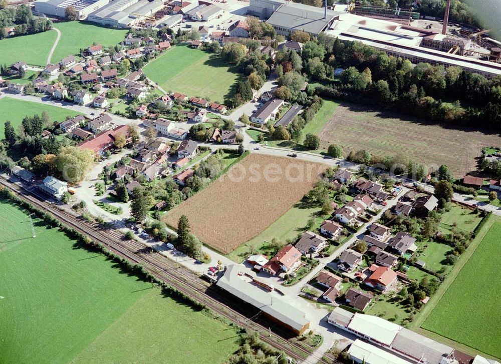 Aerial photograph Freilassing / Bayern - Baugrundstück Hammerau A der Unternehmensgruppe MAX AICHER in Freilassing.