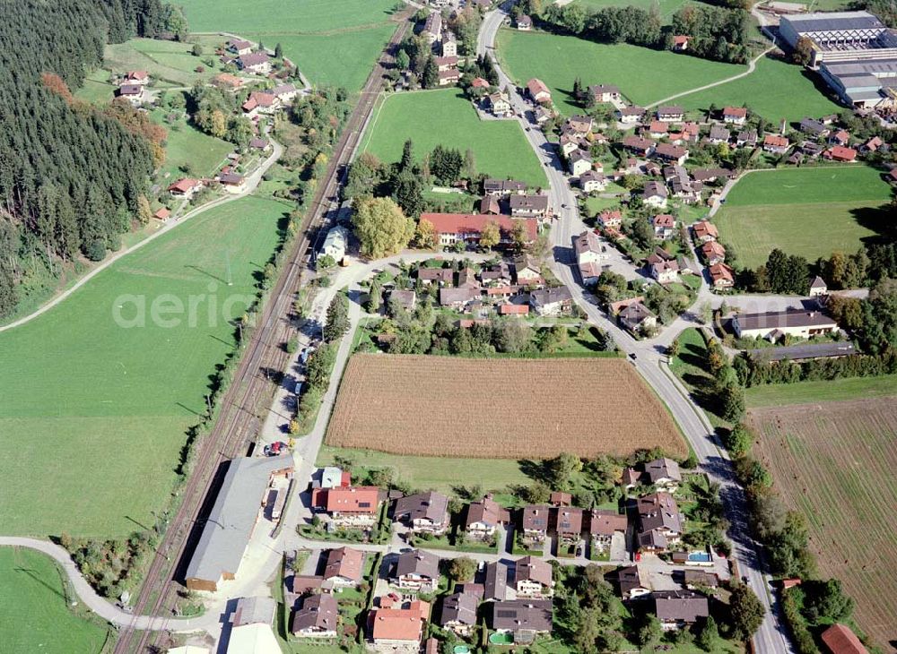 Freilassing / Bayern from the bird's eye view: Baugrundstück Hammerau A der Unternehmensgruppe MAX AICHER in Freilassing.