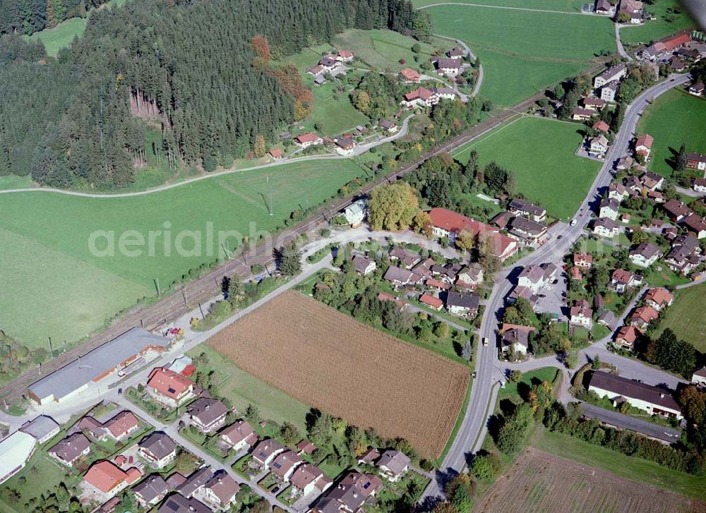 Aerial photograph Freilassing / Bayern - Baugrundstück Hammerau A der Unternehmensgruppe MAX AICHER in Freilassing.