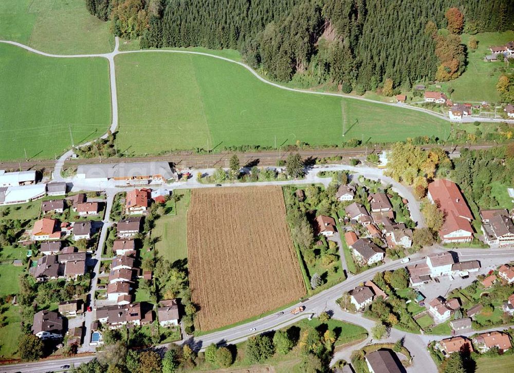 Freilassing / Bayern from above - Baugrundstück Hammerau A der Unternehmensgruppe MAX AICHER in Freilassing.