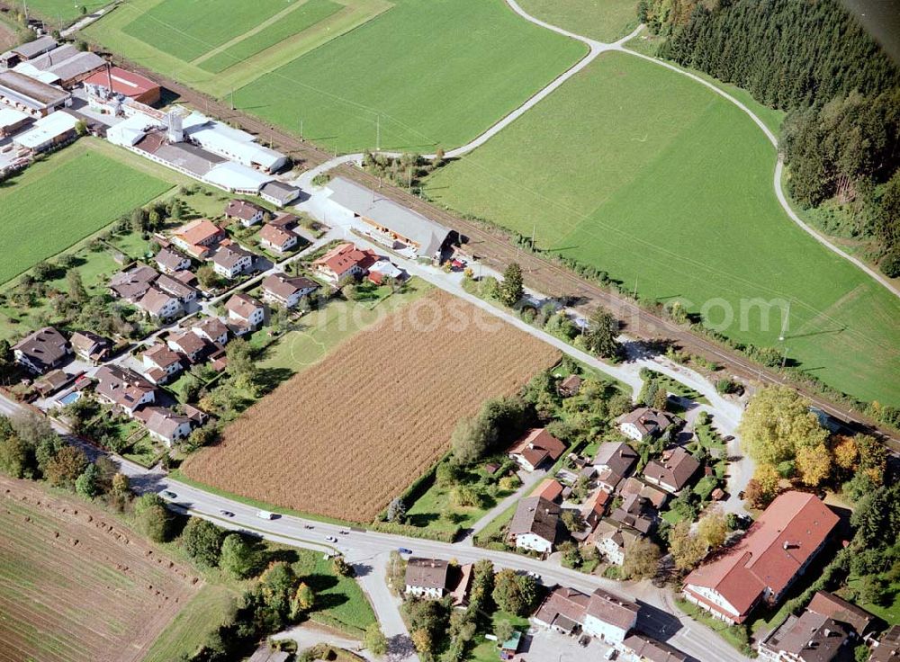 Aerial image Freilassing / Bayern - Baugrundstück Hammerau A der Unternehmensgruppe MAX AICHER in Freilassing.