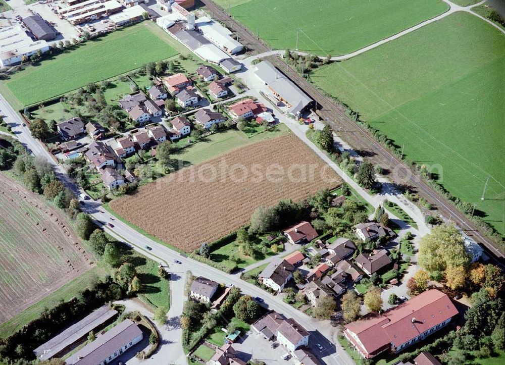 Freilassing / Bayern from above - Baugrundstück Hammerau A der Unternehmensgruppe MAX AICHER in Freilassing.