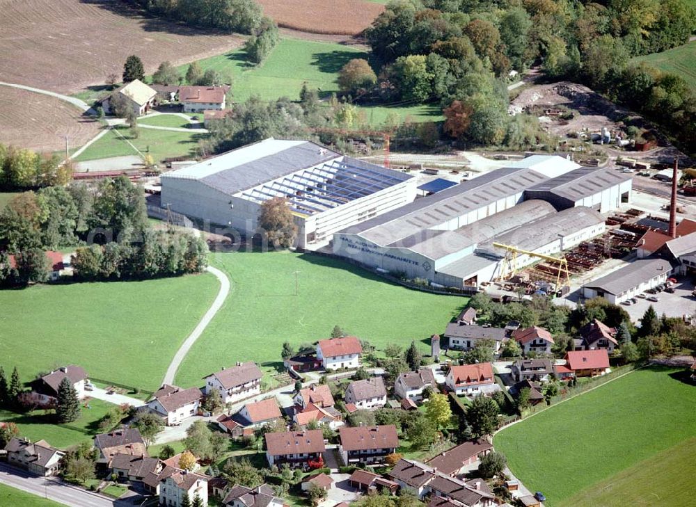 Freilassing / Bayern from above - Baugrundstück Hammerau der Unternehmensgruppe MAX AICHER in Freilassing.