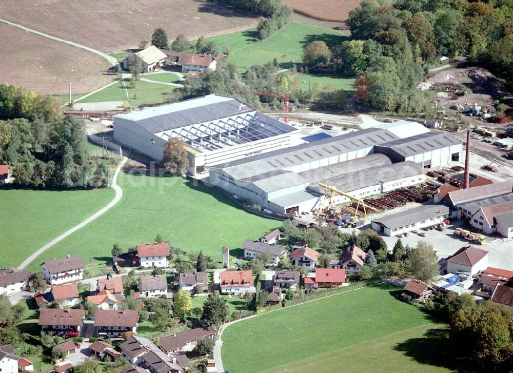 Freilassing / Bayern from the bird's eye view: Baugrundstück Hammerau der Unternehmensgruppe MAX AICHER in Freilassing.