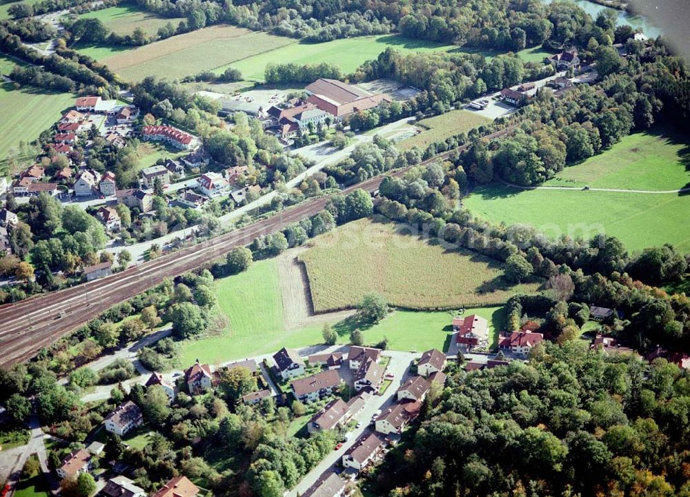 Aerial photograph Freilassing / Bayern - Baugrundstück Heideweg der Unternehmensgruppe MAX AICHER in Freilassing neben der Freizeitanlage Süd-Ost.