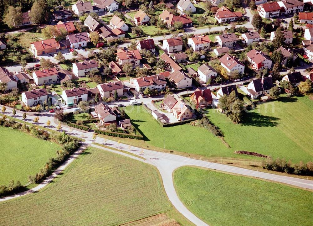 Freilassing / Bayern from the bird's eye view: Baugrundstück Kirchfeldstraße der Unternehmensgruppe MAX AICHER in Freilassing.