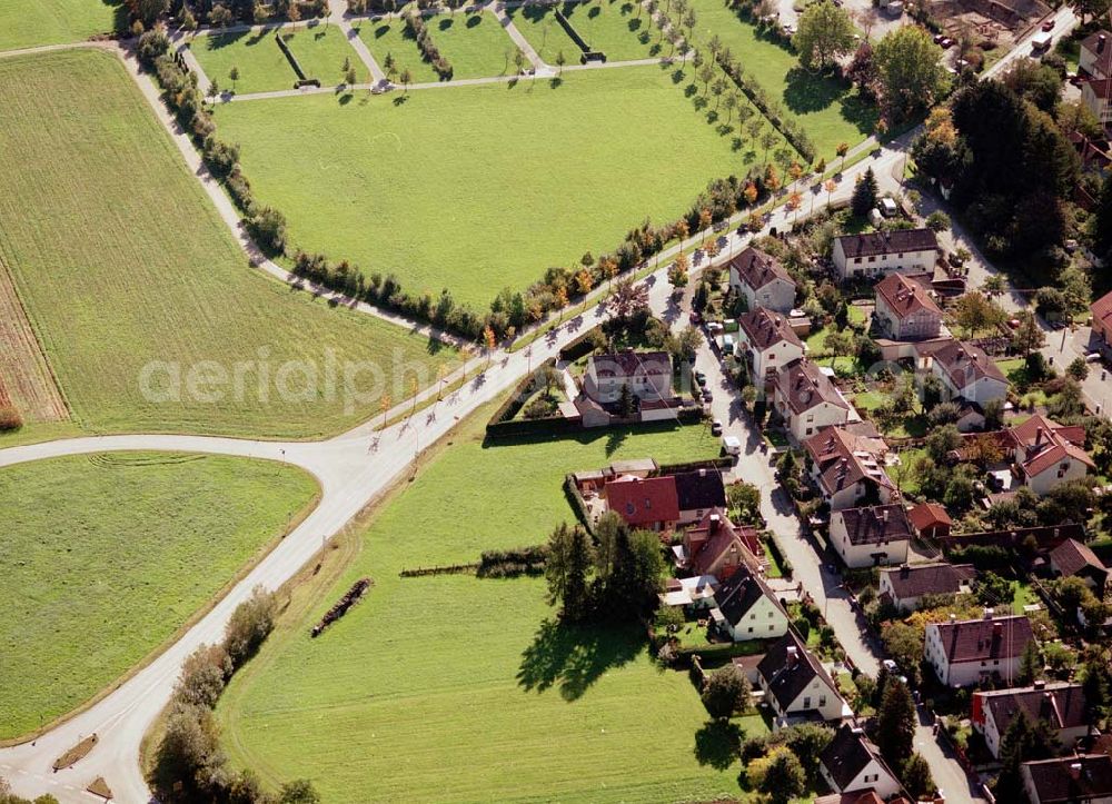 Freilassing / Bayern from above - Baugrundstück Kirchfeldstraße der Unternehmensgruppe MAX AICHER in Freilassing.