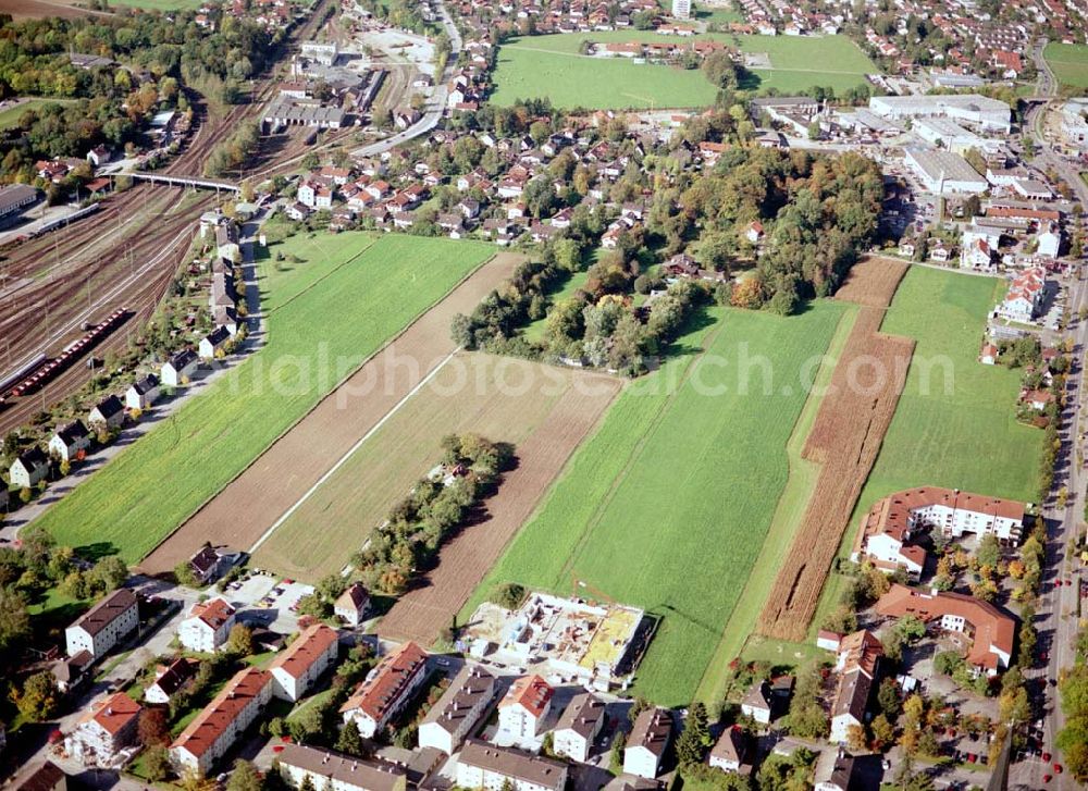 Freilassing / Bayern from above - Baugrundstück Sonnenfeld der Unternehmensgruppe MAX AICHER in Freilassing.