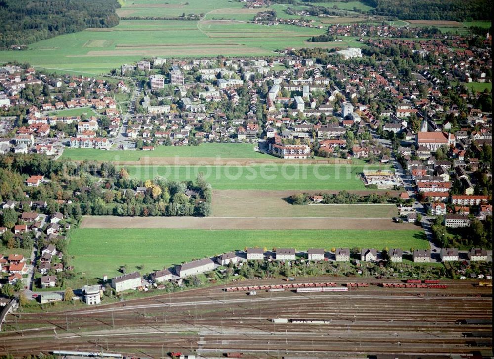 Freilassing / Bayern from above - Baugrundstück Sonnenfeld der Unternehmensgruppe MAX AICHER in Freilassing.