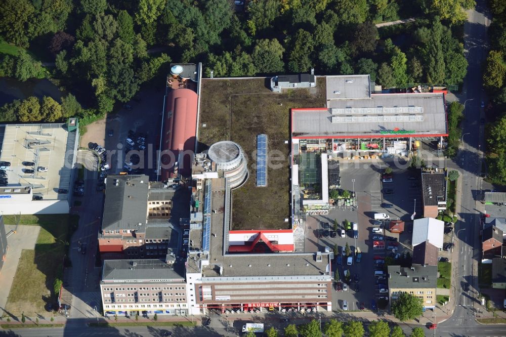 Aerial photograph Hamburg - BAUHAUS home improvement store Wandsbek in Hamburg