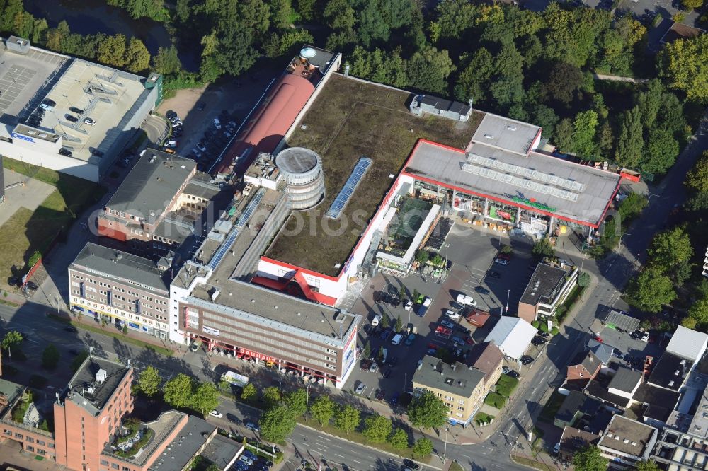 Hamburg from the bird's eye view: BAUHAUS home improvement store Wandsbek in Hamburg