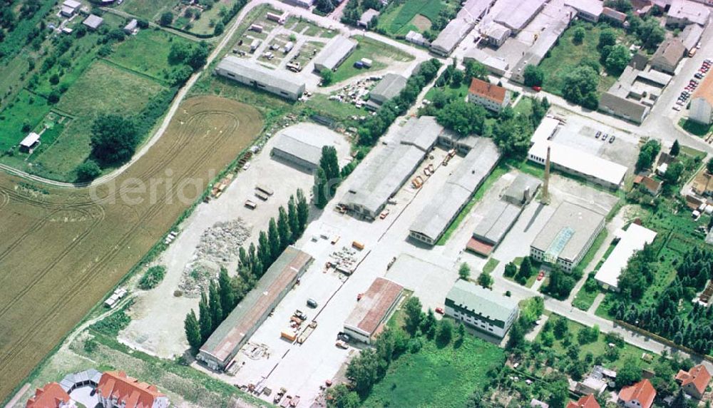 Seelow / Brandenburg from the bird's eye view: Bauhof der LTG Seelow in Seelow / Brandenburg