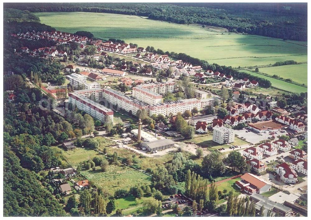 Graal-Müritz / Mecklenburg Vorpommern from the bird's eye view: Bauland Eselswiese der HAWO KG in Graal - Müritz Mecklenburg Vorpommern / 27.09.02