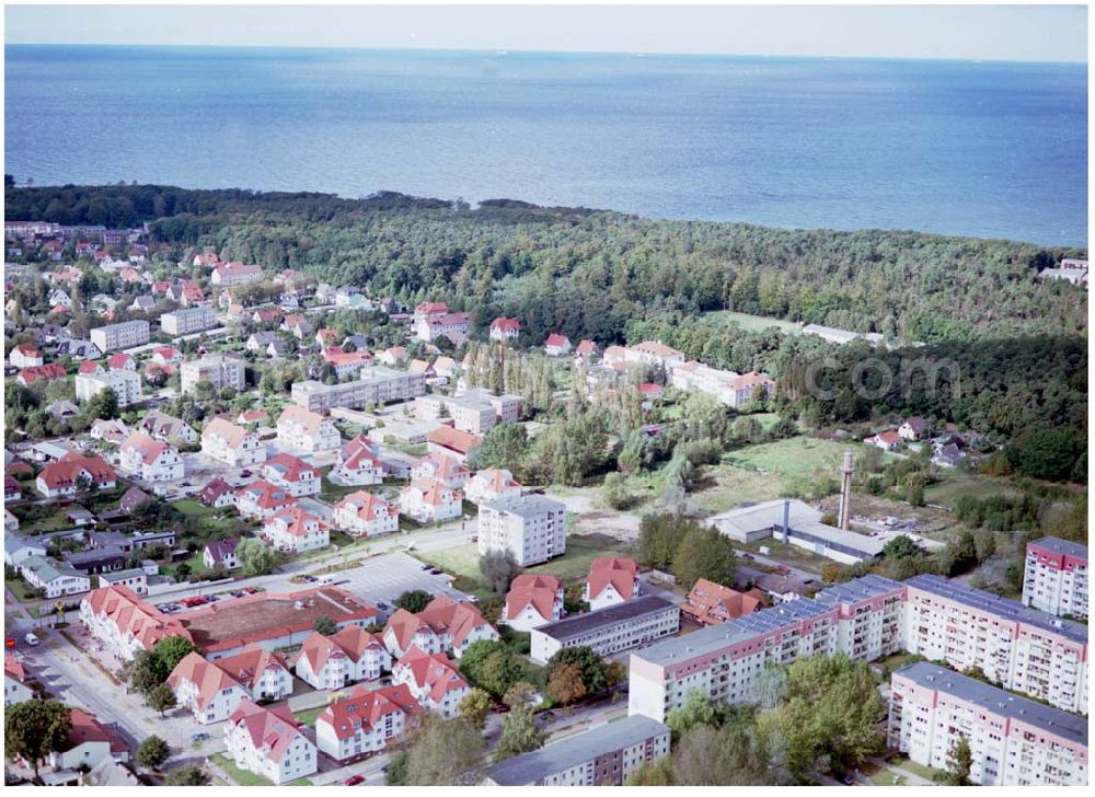 Graal-Müritz / Mecklenburg Vorpommern from the bird's eye view: Bauland Eselswiese der HAWO KG in Graal - Müritz Mecklenburg Vorpommern / 27.09.02