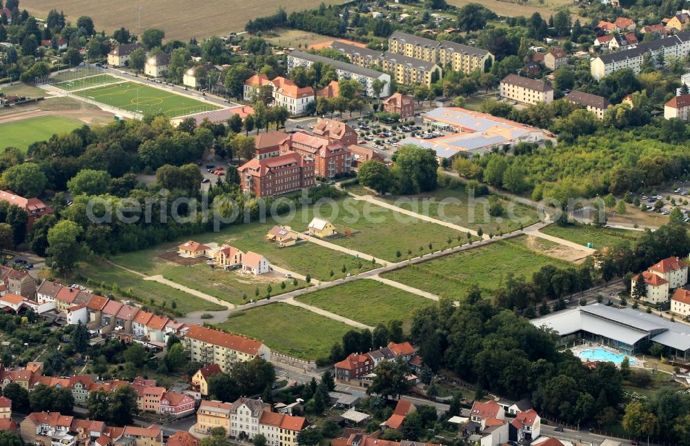 Bad Langensalza from above - Building plot garden city with adjacent residential area in Bad Langensalza in Thuringia