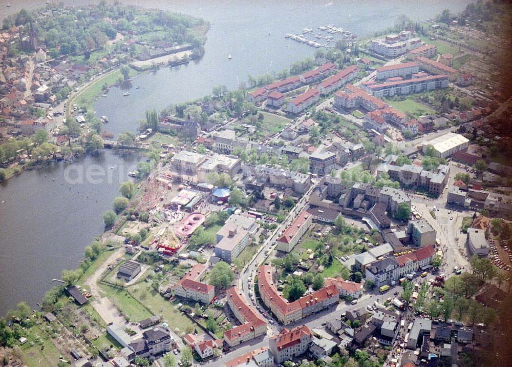 Werder / Havel - BRA from above - Baumblütenfest in Werder / Havel.