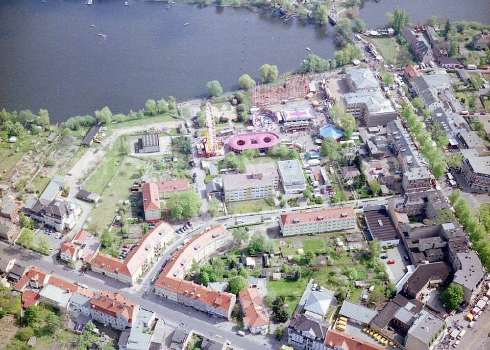 Aerial image Werder / Havel - BRA - Baumblütenfest in Werder / Havel.