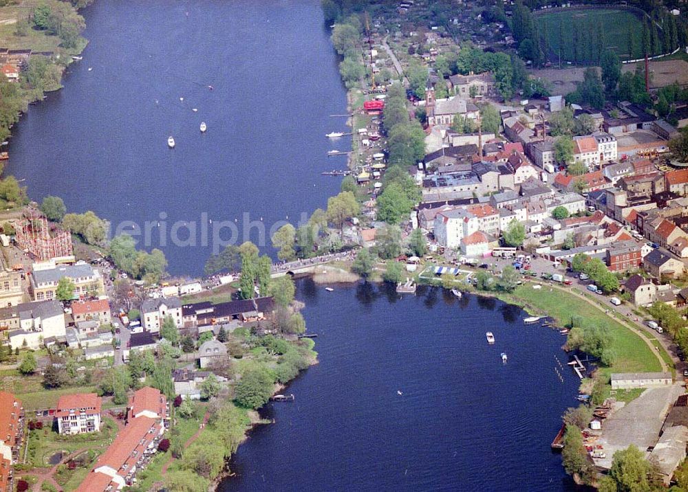 Aerial photograph Werder / Havel - BRA - Baumblütenfest in Werder / Havel.