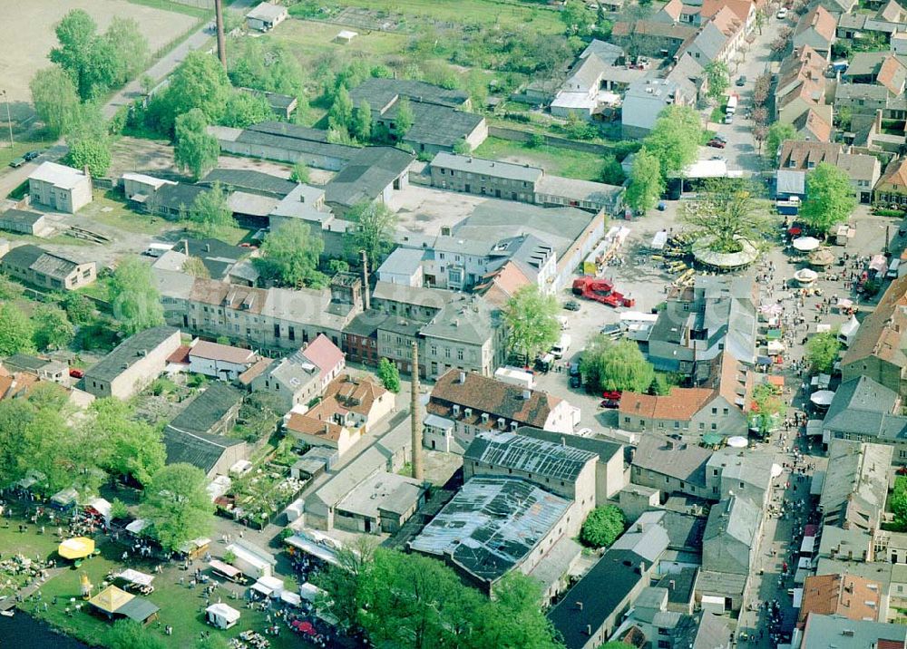 Aerial image Werder / Havel - BRA - Baumblütenfest in Werder / Havel.