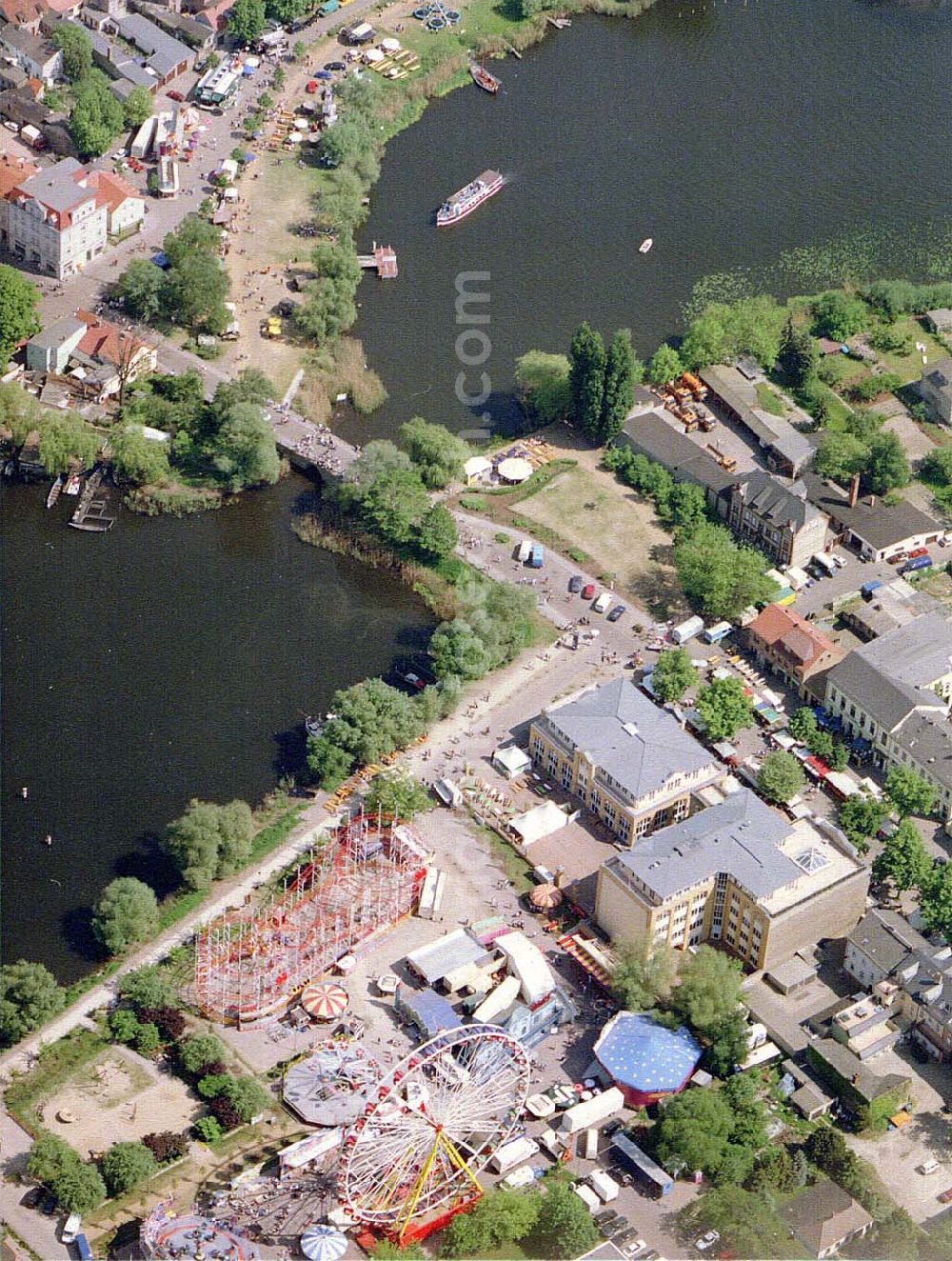 Aerial image Werder / Havel - Baumblütenfest in Werder / Havel.