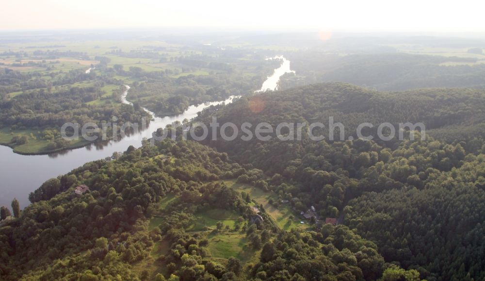 Oderberg from the bird's eye view: Treetops in a wooded area in Oderberg in the state Brandenburg