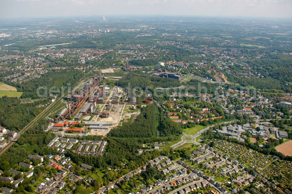 Aerial image Essen - View of the construction project Kokerei Zollverein in Essen in the state North Rhine-Westphalia