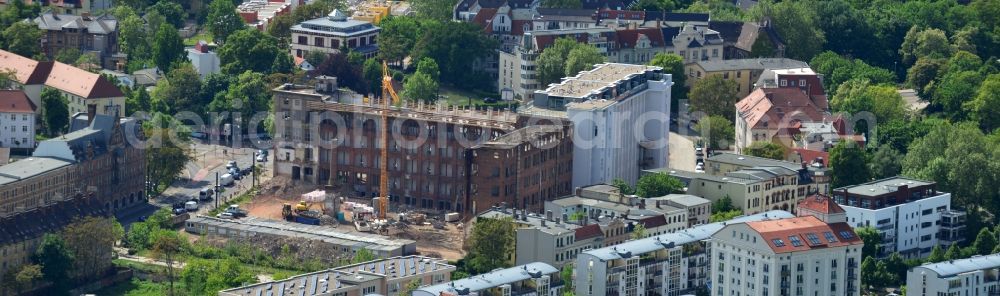 Aerial photograph Magdeburg - View of the construction project MESSMA - Lofts in the district of Buckau in Magdeburg in the state of Saxony-Anhalt