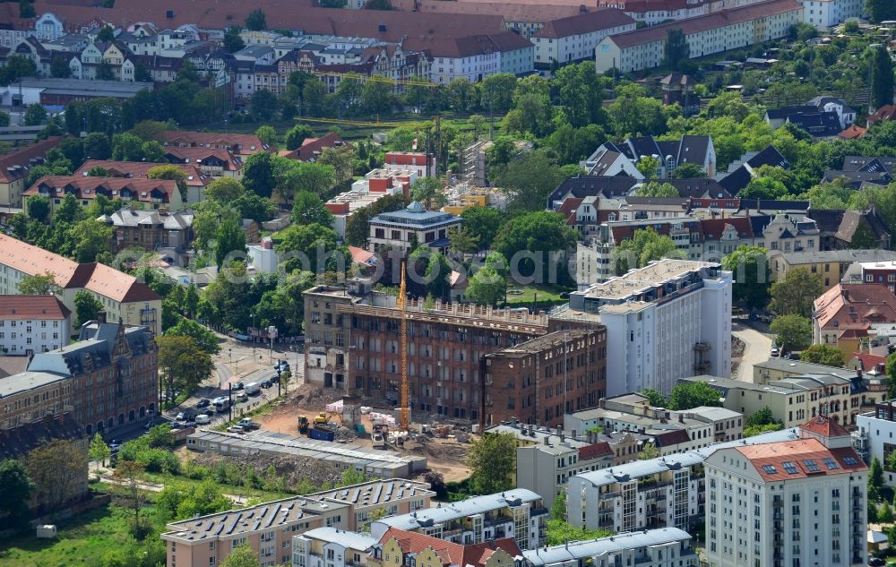 Magdeburg from the bird's eye view: View of the construction project MESSMA - Lofts in the district of Buckau in Magdeburg in the state of Saxony-Anhalt